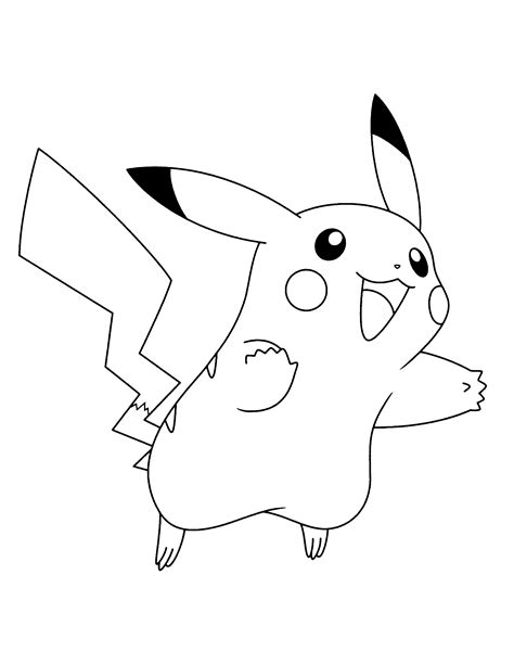 Pokemon Coloring Pages Pikachu Cute Coloring4free
