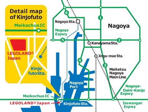 Legoland Map Nagoya Legoland Nagoya Japan