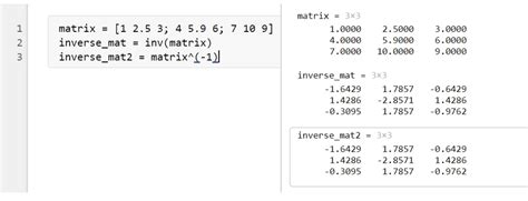 How To Inverse Matrix In Matlab