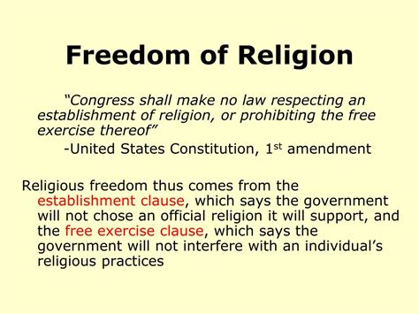 Ppt Freedom Of Religion Powerpoint Presentation Free Download Id