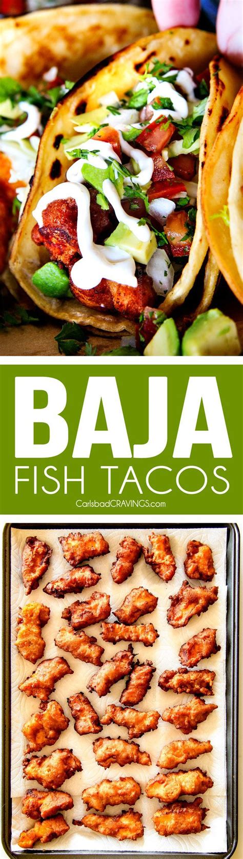 These ground beef tacos are made with a deliciously seasoned ground beef filling, served in corn tortillas and finished with all the best toppings. these Crispy fried Baja Fish Tacos are BETTER than any ...