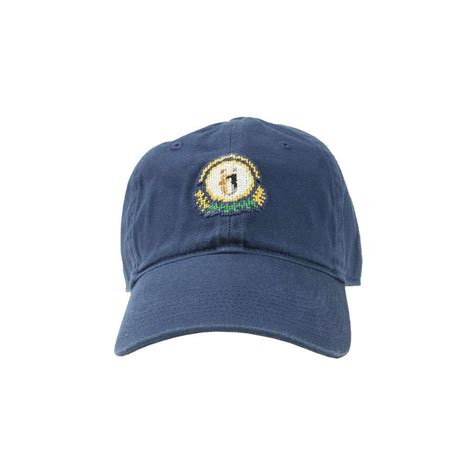 Kentucky State Seal Needlepoint Hat In Navy By Smathers And Branson In