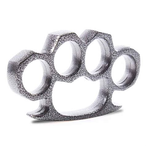 Stonewashed Knuckle Duster Damascus Finish Brass Knuckles Solid
