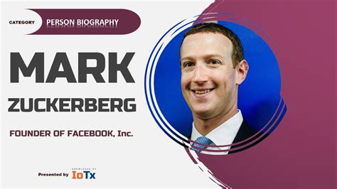 Mark Zuckerberg Biography The Founder Of Facebook Famous Person Youtube