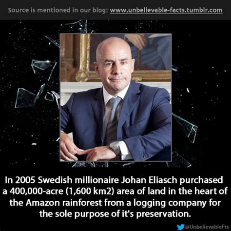 Johan eliasch is finding himself in the news a lot these days. Unbelievable facts