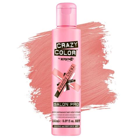 Wash your hair again with shampoo, conditioner and hot water. Crazy Color Semi Permanent Hair Colour - Peachy Coral