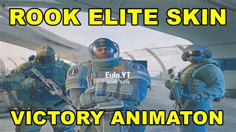 Rook Elite Skin Victory Animation 1080p Rainbow Six Siege Youtube