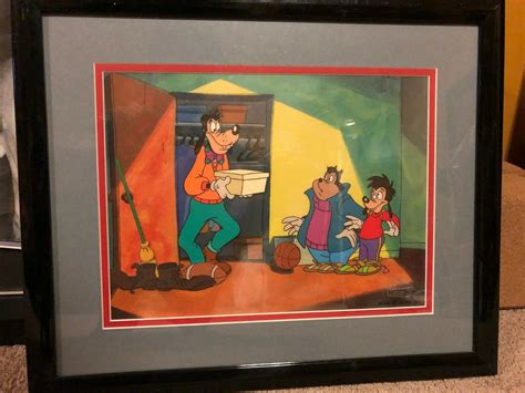 Original Production Cel Goof Troop Disney Tv Goofy And Max With