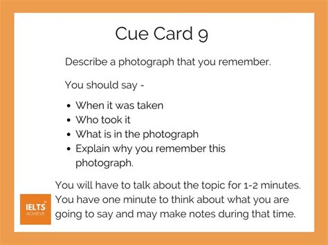 Ielts Cue Card 9 Describe A Photograph That You Remember Ielts Achieve