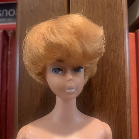 Vintage Mattel S Blonde Bubble Cut Midge Barbie Doll White Lips Picclick