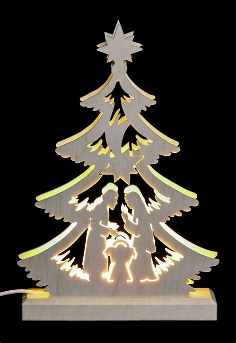 Scheppach und hegner dekupiersägen im vergleich. Lichterspitze Mini-Baum Krippenszene, LED - 23,5x15,5x4,5 ...