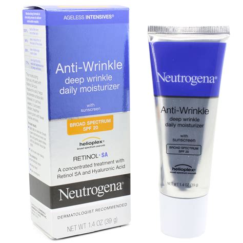 Neutrogena 39ml Ageless Intensives Anti Wrinkle Deep Wrinkle Daily Moi Skincare Australia