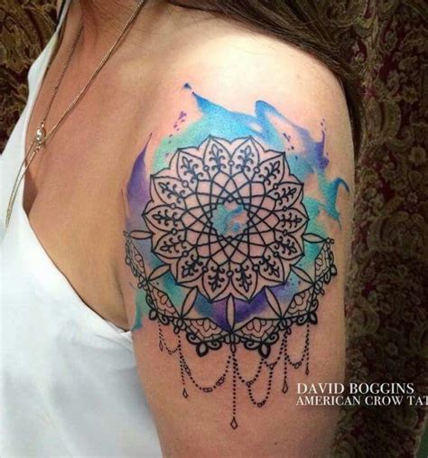 Watercolor Tattoo Watercolor Mandala Tattoo