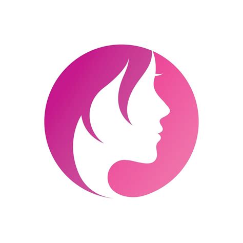 Hair Woman And Face Logo And Symbols 2459342 Vector Art At Vecteezy