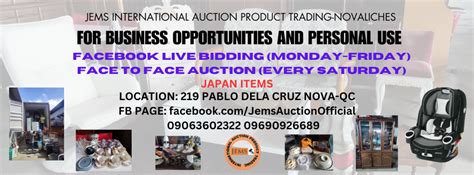 Jems International Auction Product Trading Novaliches Quezon City