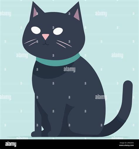 British Shorthair Cat Flat Vector Illustration Stock Vector Image And Art Alamy