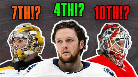 My Top 10 Goalies In The Nhl Youtube