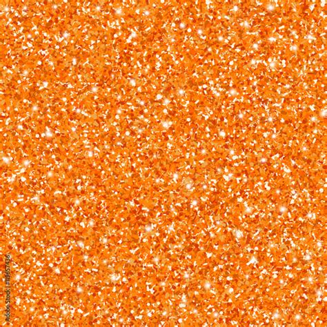 Orange Glitter Seamless Pattern For Halloween Projects Vector Sparkle