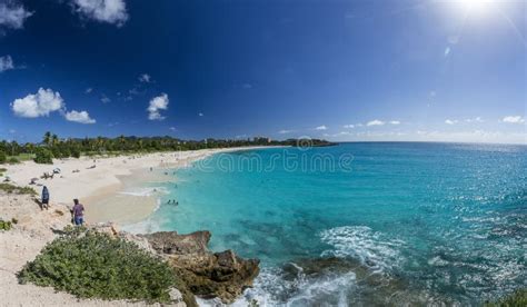 Panoramic of Saint Martin, Sint Maarten: Caribbean Beaches Editorial ...