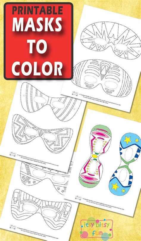 Free Printable Halloween Masks For Kids To Color Spooky Halloween