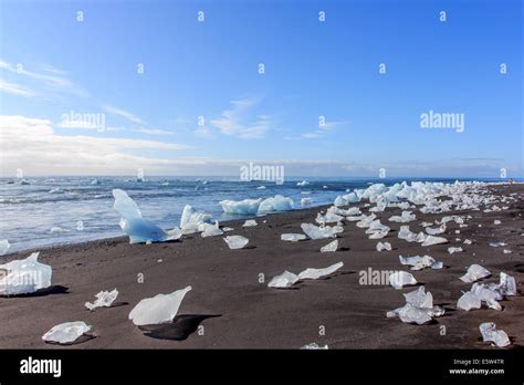 Iceberg Beach Jokulsarlon Stock Photo Alamy