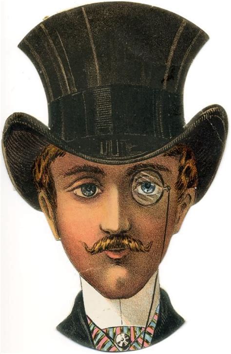Man In Top Hat And Monocle Steampunk Illustration Man Illustration