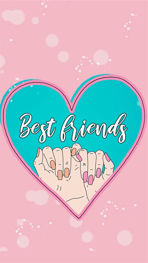 Bff Hearts Wallpapers Wallpaper Cave