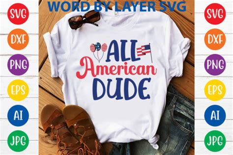 All American Dude Graphic By Svgdesigncreator · Creative Fabrica