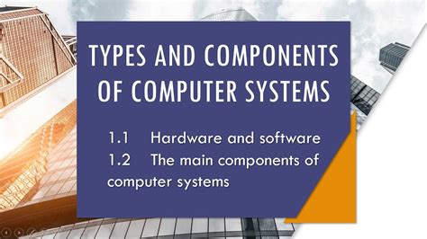 Igcse Ict 1 Types And Components Of Computers Part1 Youtube