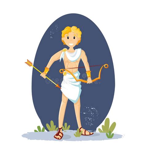 Apollo Un Dieu Du Grec Ancien Du Tir à Larc De La Musique De La Poésie Et Du Soleil Avec La