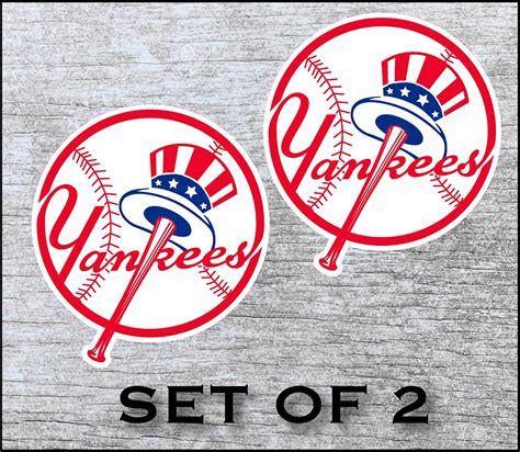 New York Yankees Sticker Decal Vinyl 12 17 Etsy