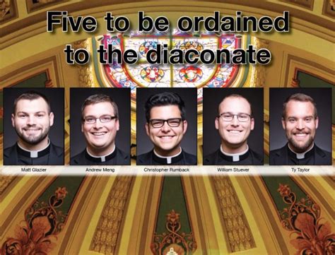 Five To Be Ordained To The Diaconate Catholic Diocese Of Wichita