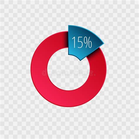 Blue Red Gradient Pie Chart Sign Stock Illustrations 246 Blue Red