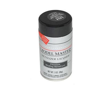 Testors Model Master Titanium Metalizer Lacquer Spray Paint 3oz