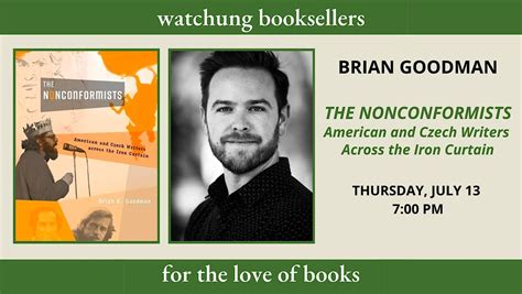 Brian Goodman The Nonconformists Watchung Booksellers Montclair