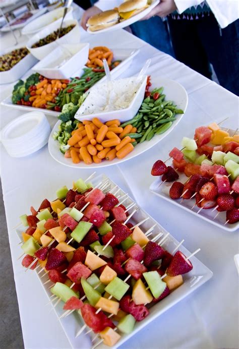 Veggie Trays Like This And Fruit Kabobs For The Wedding With Bambinos