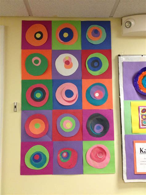 Kindergarten Art Preschool Crafts Norman Rockwell Kandinsky Circles