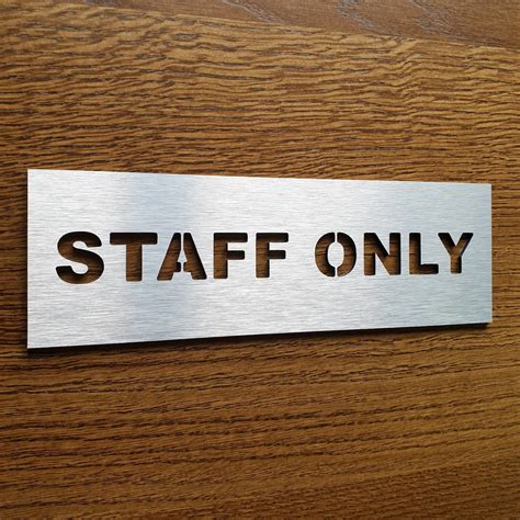 Staff Only Wall Decal Office Door Sign Conference Room Etsy