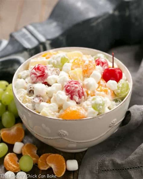 I don't know how long it would last after that, because we'd eaten the cake inside of 24 hours. Best Ambrosia Salad {No Cool Whip} - That Skinny Chick Can ...