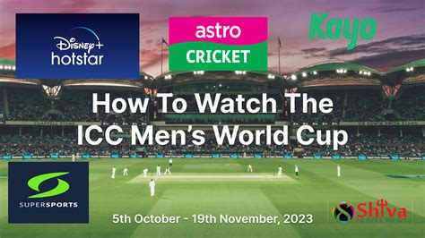 Guide To Watch Cricket World Cup Live Stream 2023 Tv Channels