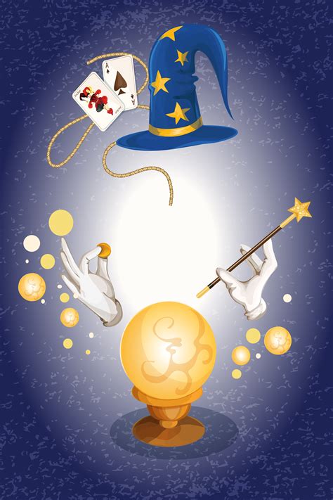 Magician Colored Background 438913 Vector Art At Vecteezy