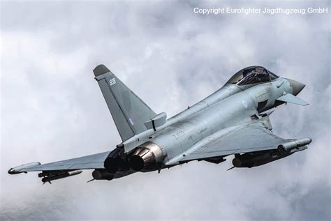 Uk Raf Eurofighter Typhoon Jets Intercept Russian Sukhoi Su 30 Fighters