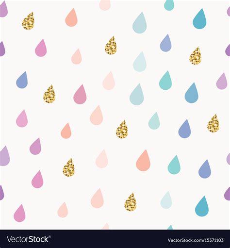 Watercolor Drops Seamless Pattern Background Vector Image