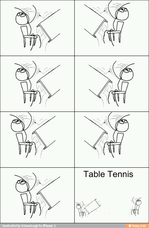Le tennis de table est une activité de loisir, mais c'est également un sport olympique depuis 1988. Image - 471042 | Desk Flip | Know Your Meme