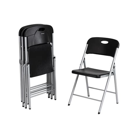 Black Lifetime Folding Chairs 80868 64 1000 