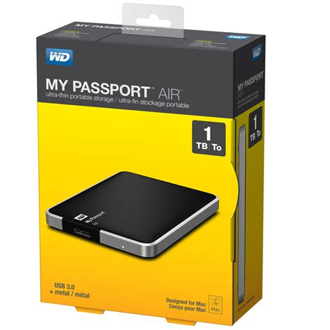 Wd 1tb 4tb my passport portable external hard drive usb 3.0 ps3 ps4 xbox pc mac. HDD WD My Passport Air 1TB WDBWDG0010BAL