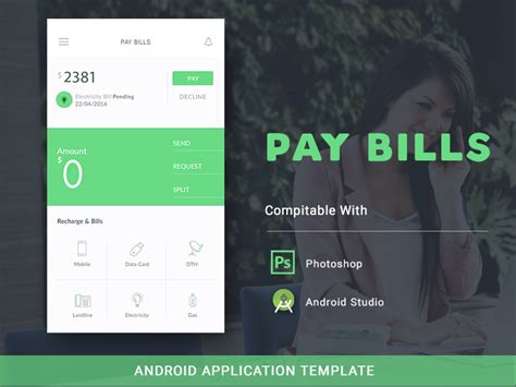 Pay Bill Android App Template Uplabs