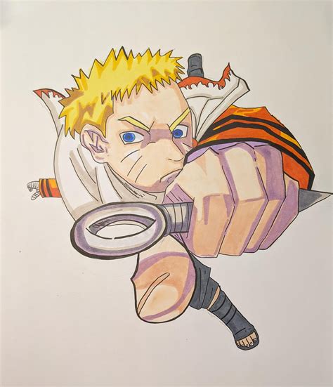 I Drew Naruto As The Seventh Hokage Naruto