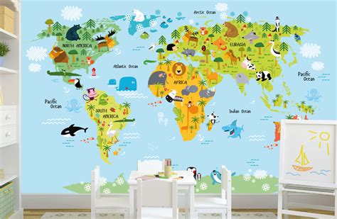 Download World Map Removable Wallpaper Gallery