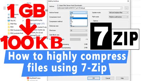 How To Compress A File With 7zip Boonice